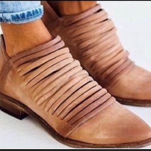 Free People Lost Valley Ankle Boot in Tan